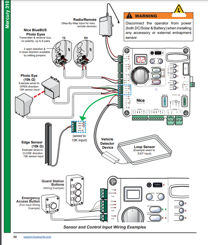Mercury 310 inputs wiring example nice hysecurity support center